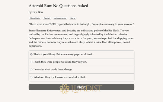 Asteroid Run: No Questions Asked Screenshot 2