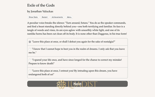 Exile of the Gods Screenshot 1