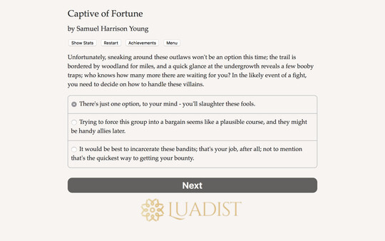 Captive Of Fortune Screenshot 1
