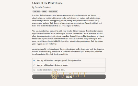 Choice Of The Petal Throne Screenshot 1
