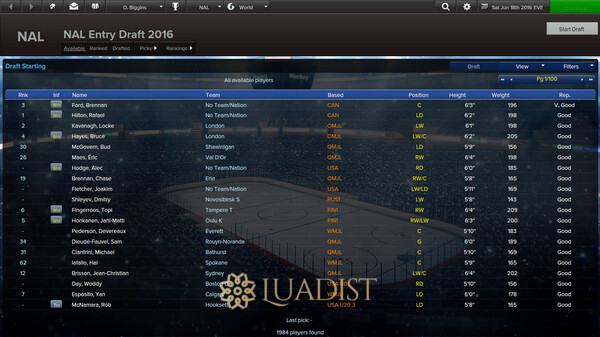 Eastside Hockey Manager Screenshot 1