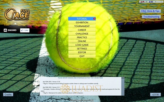 Full Ace Tennis Simulator Screenshot 1