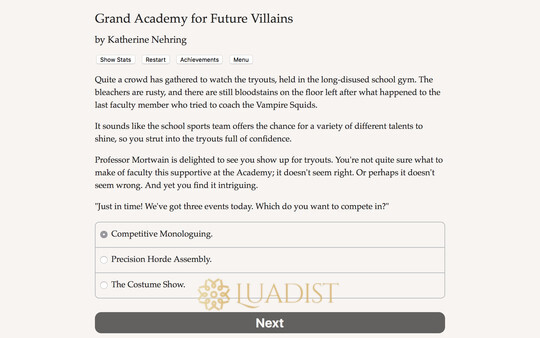 Grand Academy for Future Villains Screenshot 1