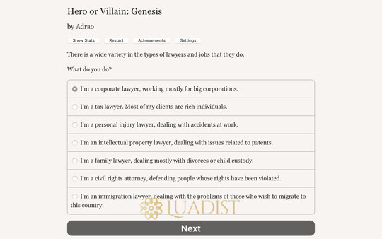 Hero or Villain: Genesis Screenshot 1