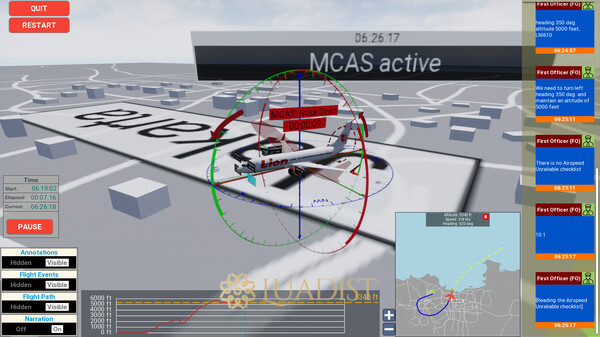MCAS Simulation Screenshot 1