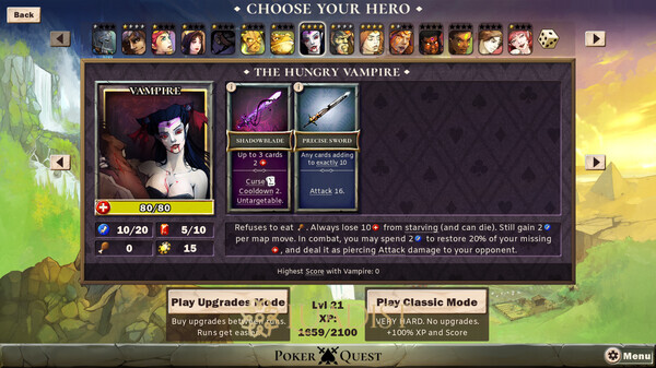 Poker Quest: Swords And Spades Screenshot 2