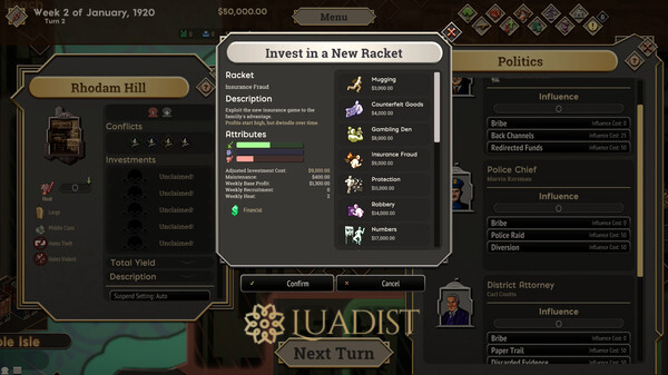 The Commission 1920: Organized Crime Grand Strategy Screenshot 3
