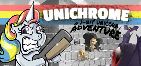 Unichrome: A 1-Bit Unicorn Adventure Game