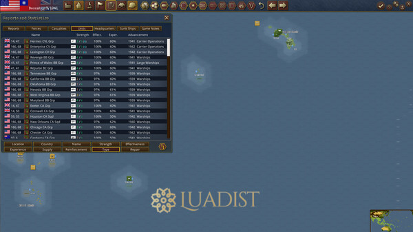 Warplan Pacific Screenshot 1