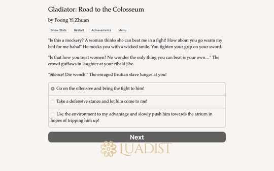 Gladiator: Road to the Colosseum Screenshot 1