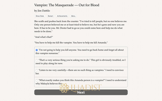 Vampire: The Masquerade — Out for Blood Screenshot 1